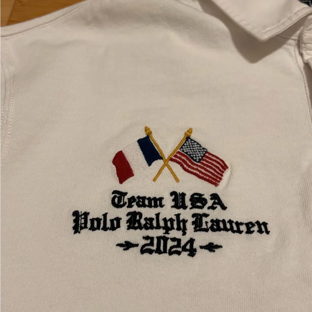 Polo by Ralph Lauren Long-Sleeve TEAM USA Olympic 2024 Rugby Polo Shirt - Picture 3 of 11